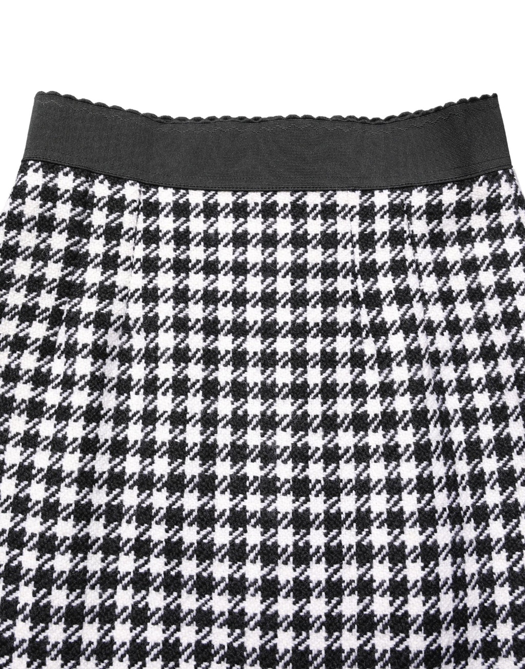 Dolce & Gabbana Minirock mit Hahnentrittmuster und hohem Bund in Schwarz-Weiß