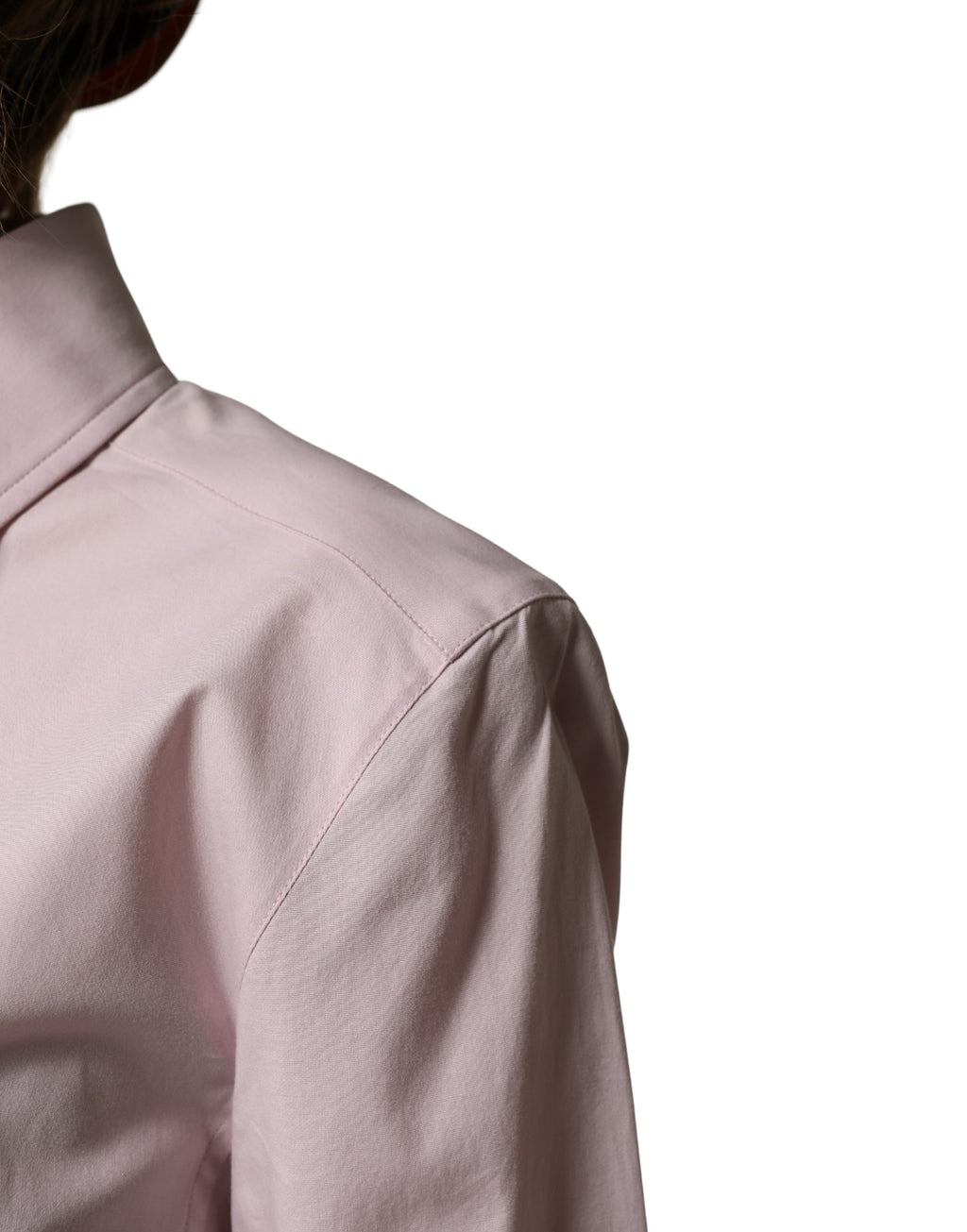 Dolce & Gabbana Pink Cotton Long Sleeves Collared Shirt Top