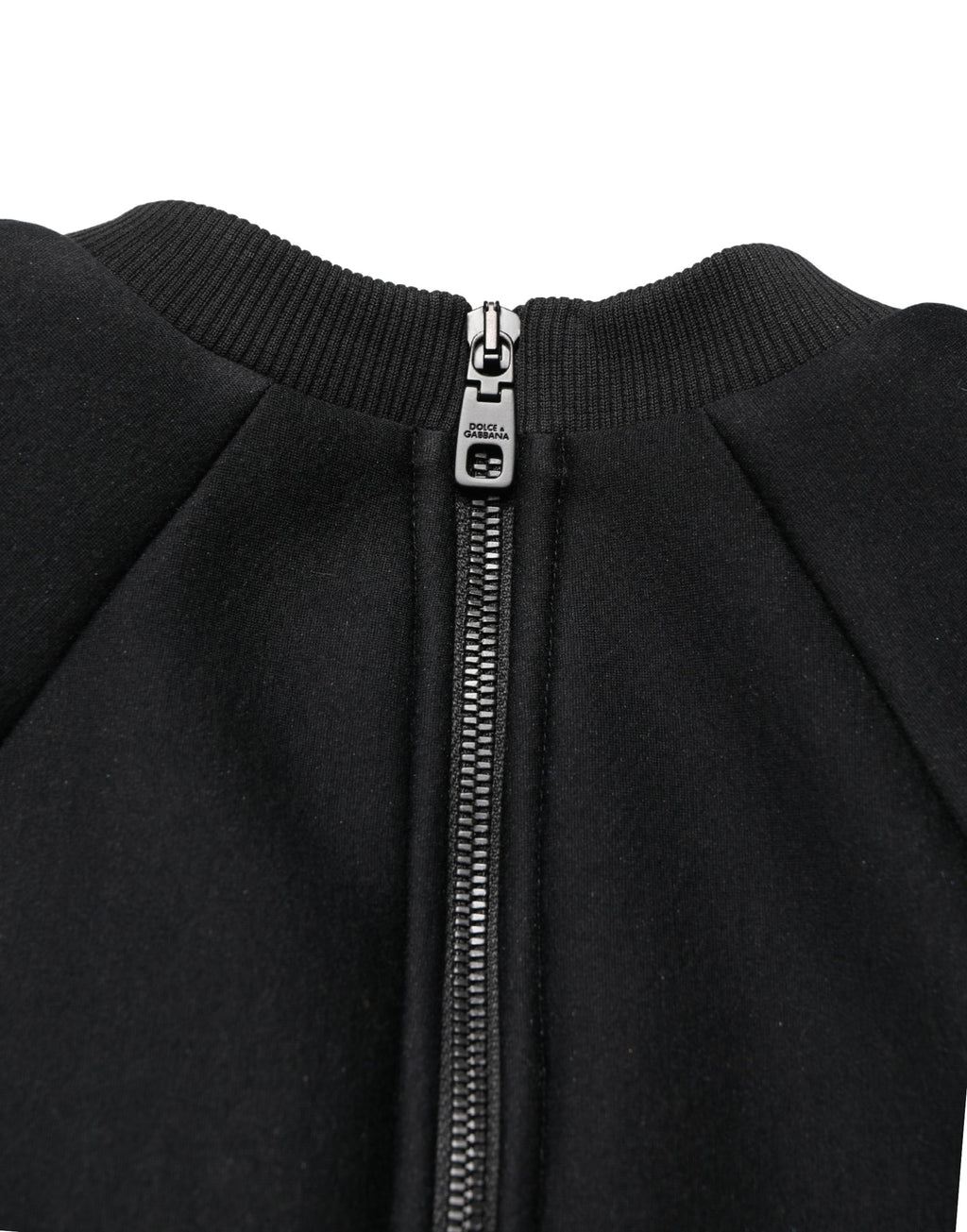 Philosophy Schwarzer Cropped Sweatshirt-Pullover mit Reißverschluss hinten
