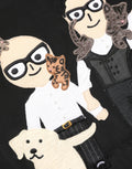 Dolce & Gabbana Schwarze #dgfamily Seidenbluse