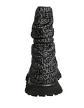 Dolce & Gabbana Schwarze Schnür-Schneestiefel mit Logo-Print