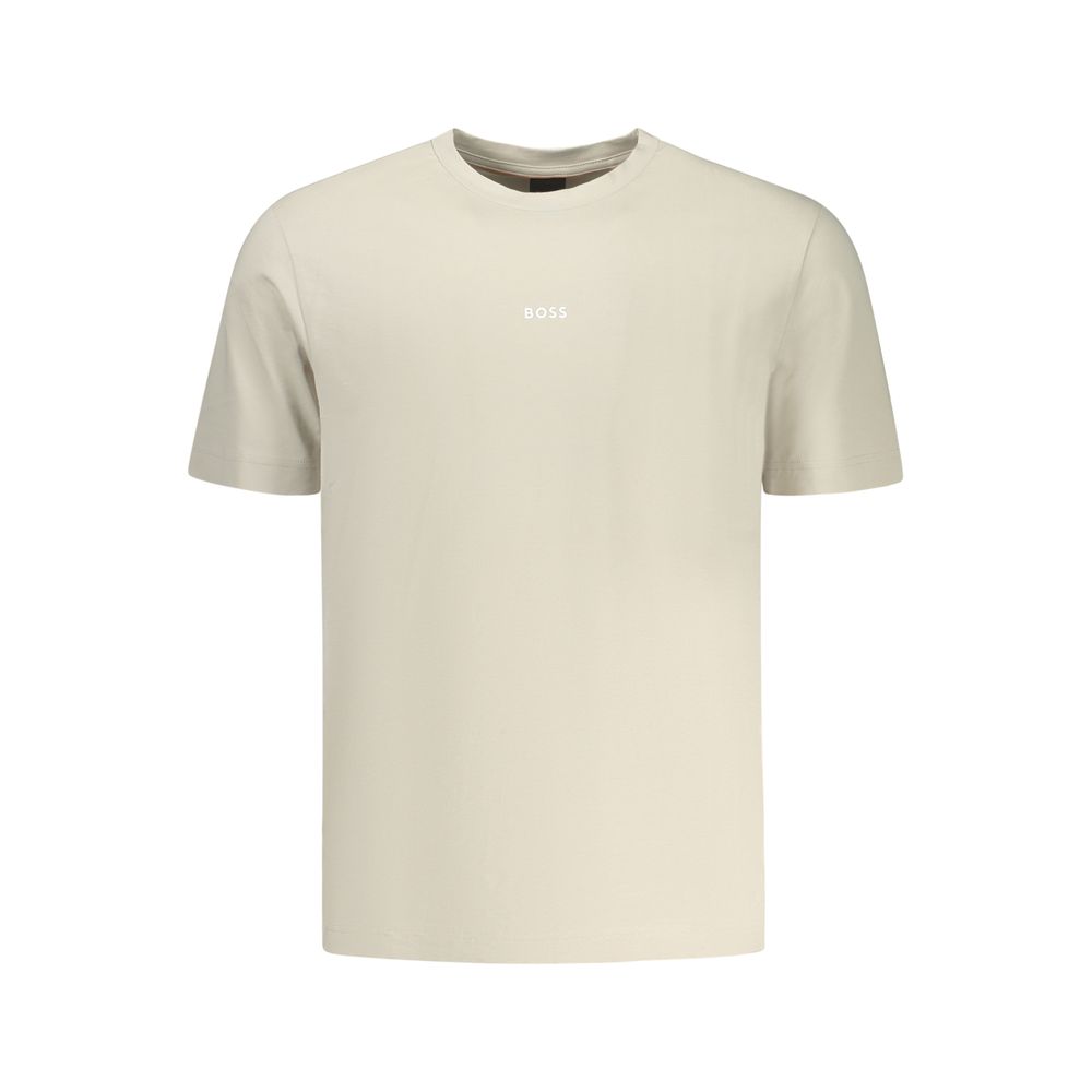 Hugo Boss Beige Baumwoll-T-Shirt für Herren