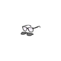 David Beckham Schwarze Brille aus Acetat (Gestell)