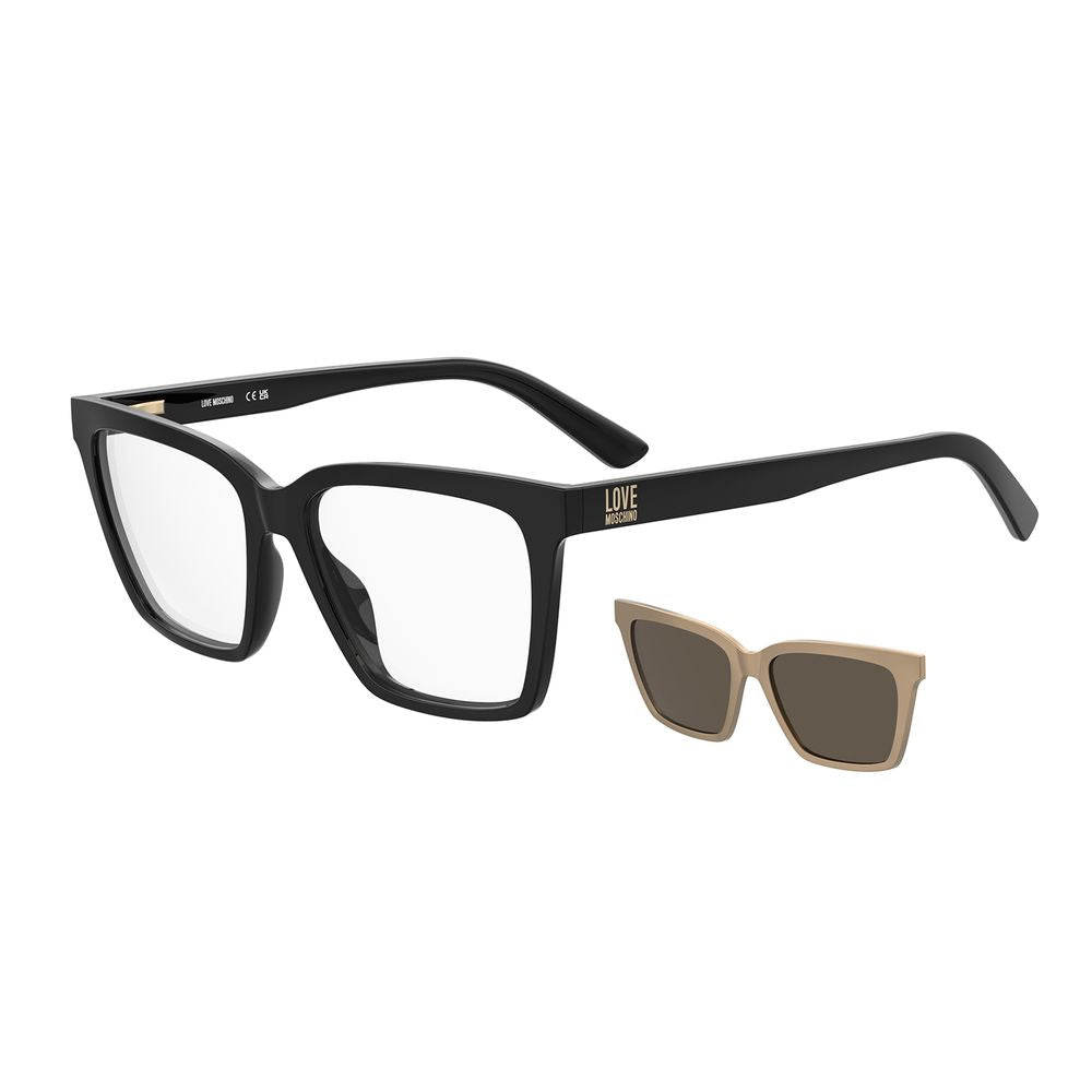 Love Moschino Schwarze Brille aus Acetat (Gestell)