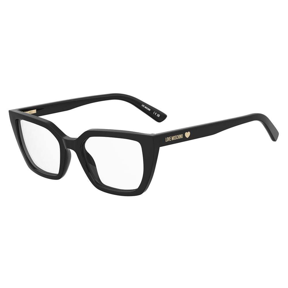 Love Moschino Schwarze Brille aus Acetat (Gestell)