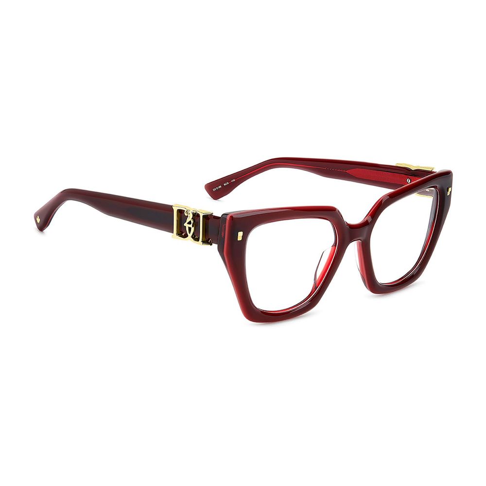 Dsquared² Burgunderfarbene Brille (Gestell)