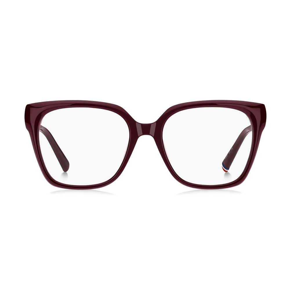 Tommy Hilfiger Brille aus Burgunderrotem Acetat (Gestell)