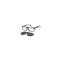 David Beckham Schwarze Brille aus Acetat (Gestell)