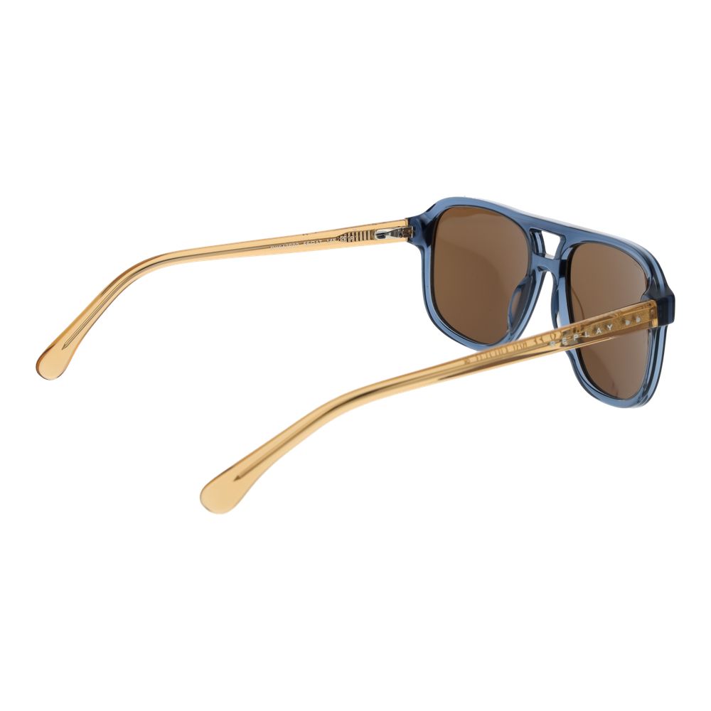 Replay Blaue Sonnenbrille aus Acetat