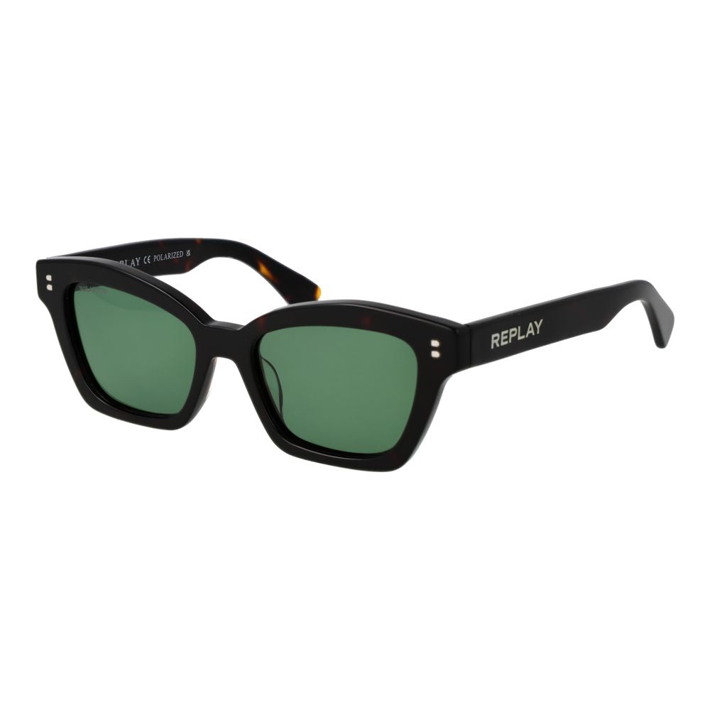 Replay Schwarze Sonnenbrille aus Acetat