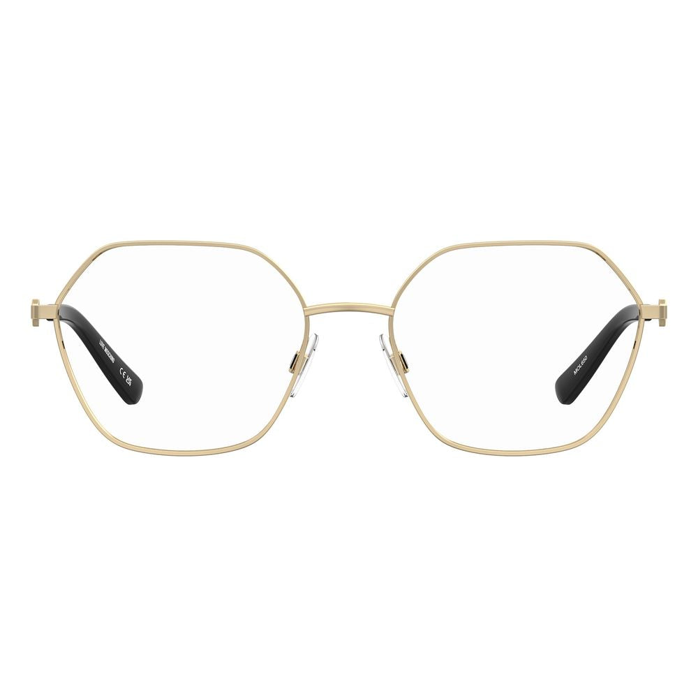Love Moschino Brille aus Goldmetall (Fassung)