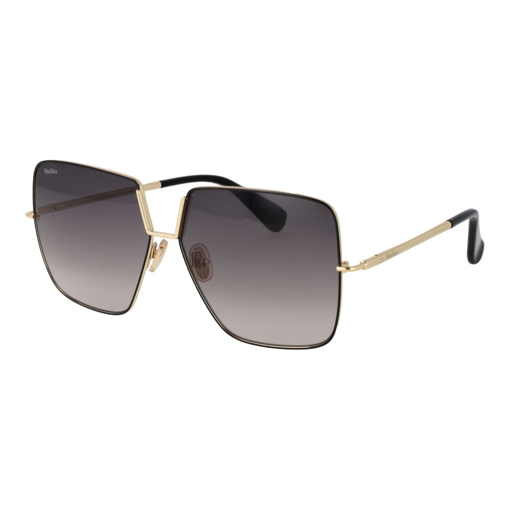 Max Mara Schwarze Sonnenbrille aus Metall