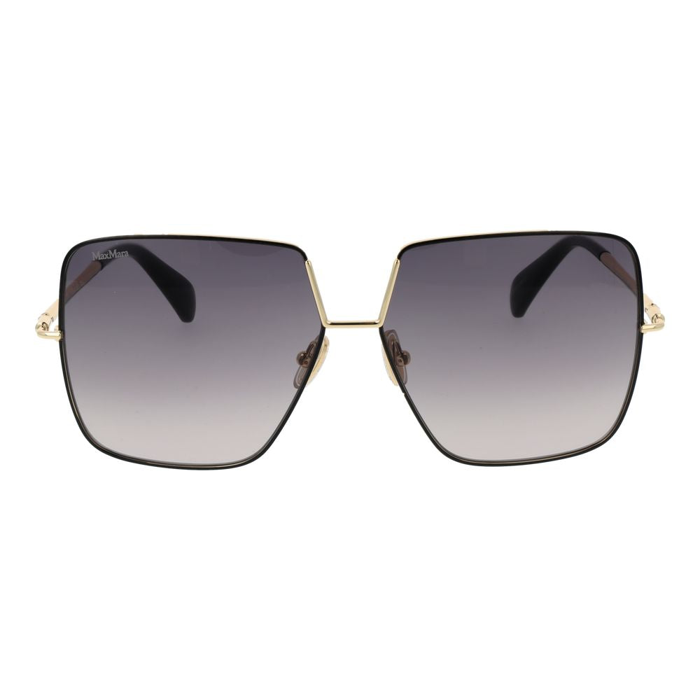 Max Mara Schwarze Sonnenbrille aus Metall