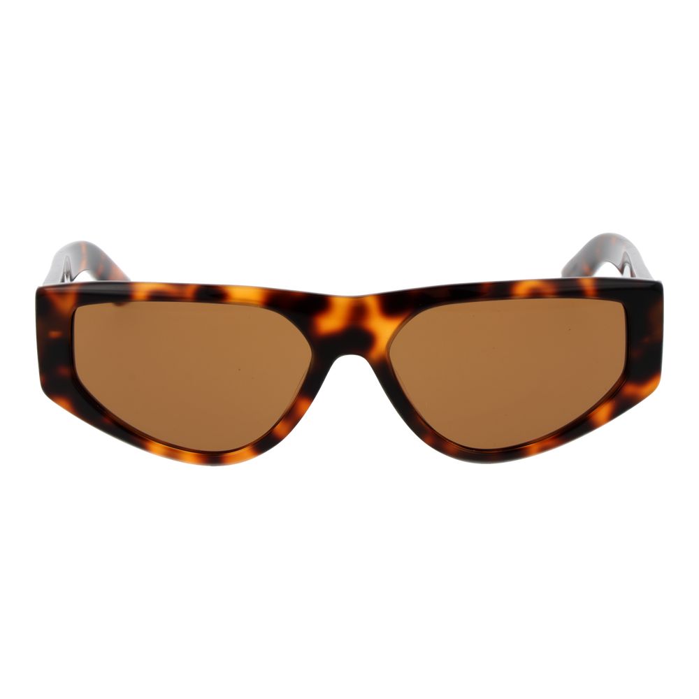 GCDS Braune Sonnenbrille aus Kunststoff
