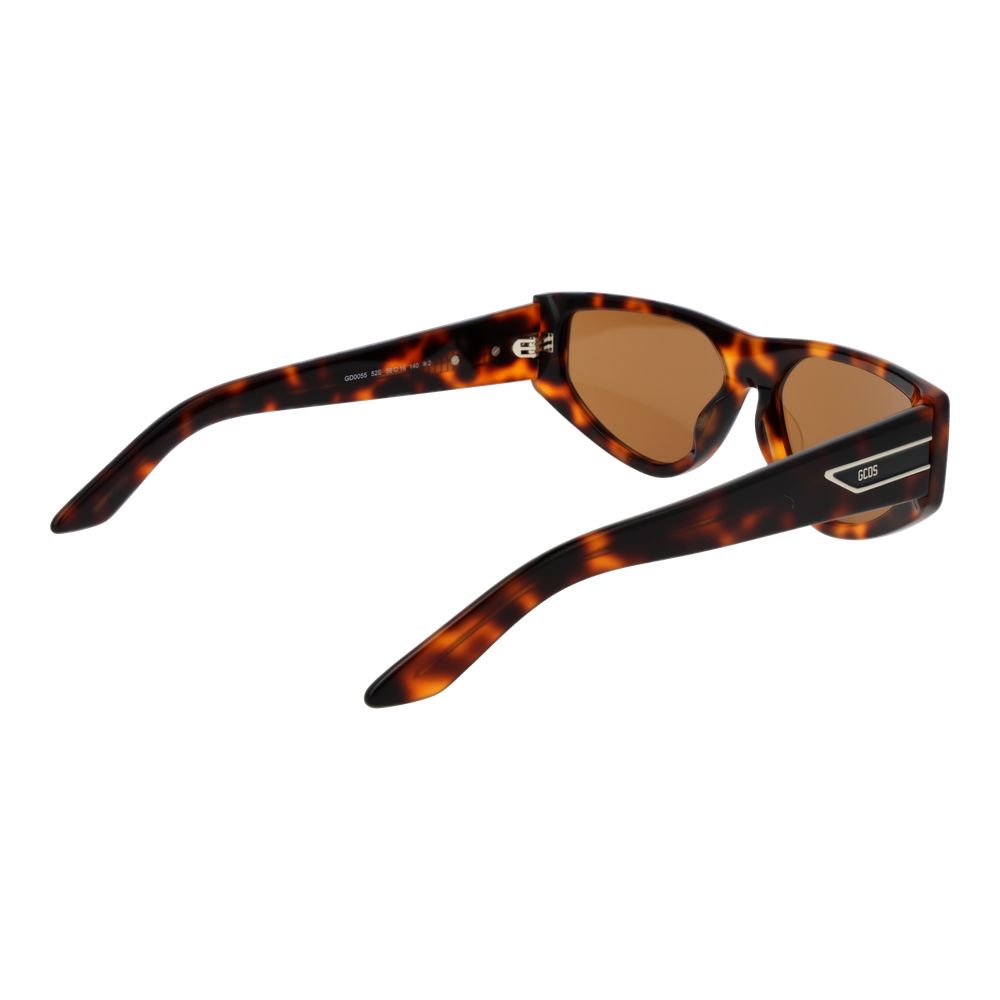GCDS Braune Sonnenbrille aus Kunststoff