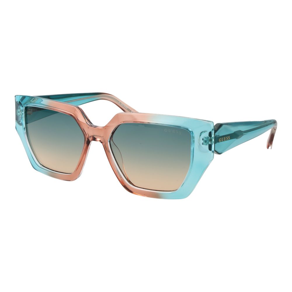 Guess Türkisfarbene Sonnenbrille aus Kunststoff
