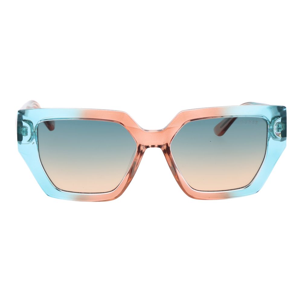 Guess Türkisfarbene Sonnenbrille aus Kunststoff
