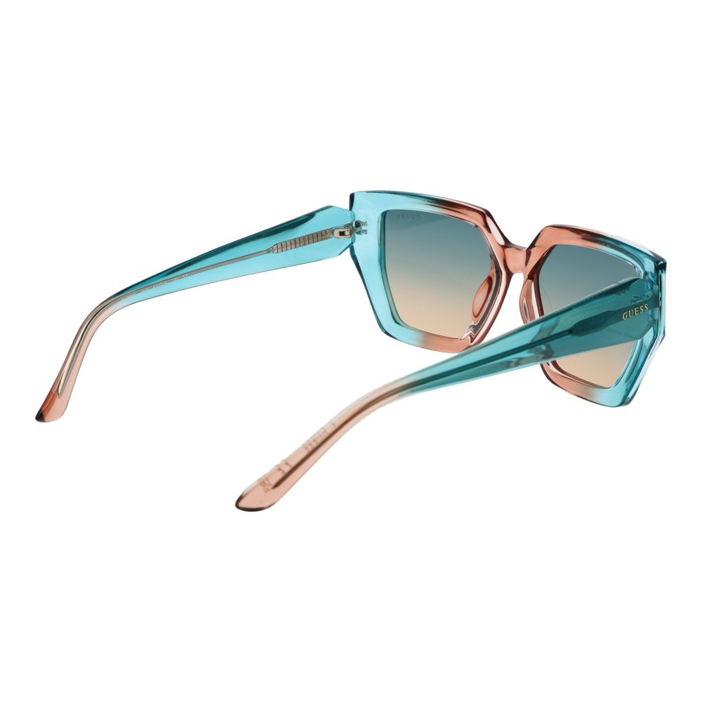 Guess Türkisfarbene Sonnenbrille aus Kunststoff