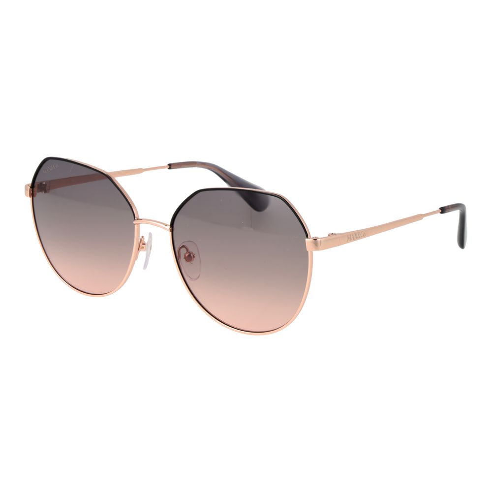 Max & Co Sonnenbrille aus Roségold, Metall und Kunststoff