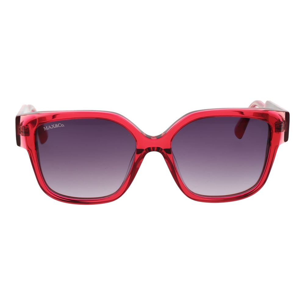 Max & Co Sonnenbrille aus pinkem Kunststoff