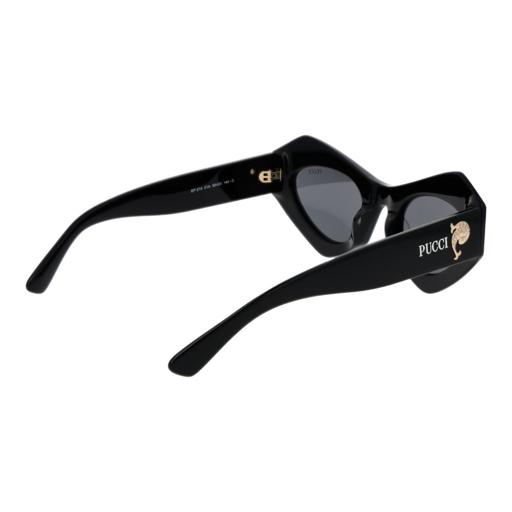 Emilio Pucci Schwarze Sonnenbrille aus Kunststoff