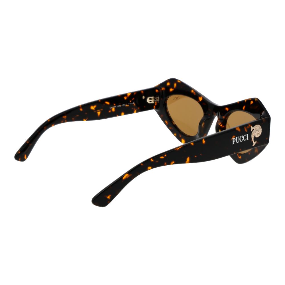 Emilio Pucci Braune Sonnenbrille aus Kunststoff