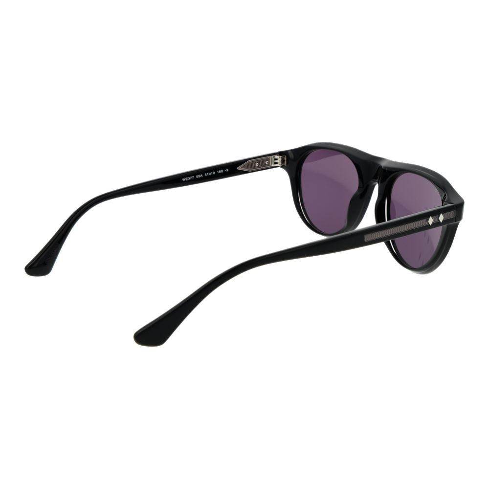 Web Schwarze Sonnenbrille aus Kunststoff