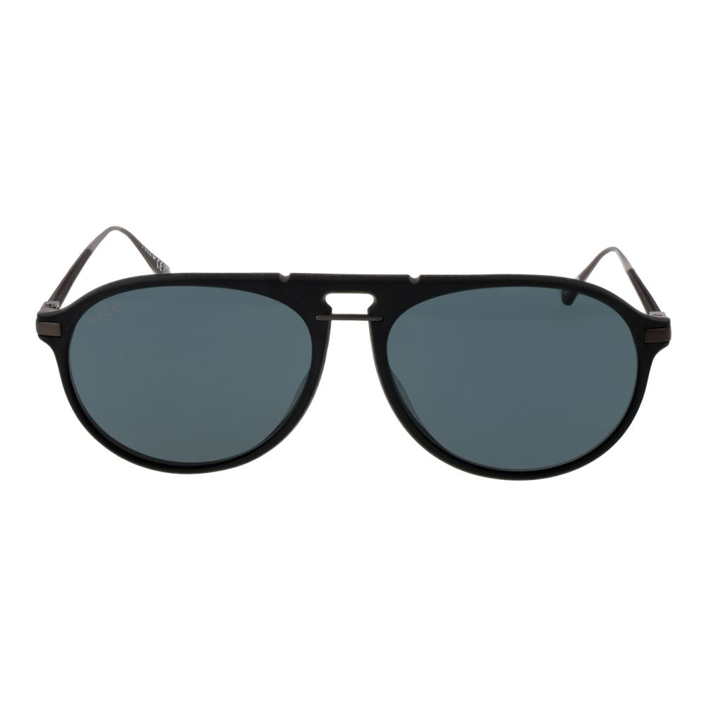 Web Schwarze Sonnenbrille aus Titan