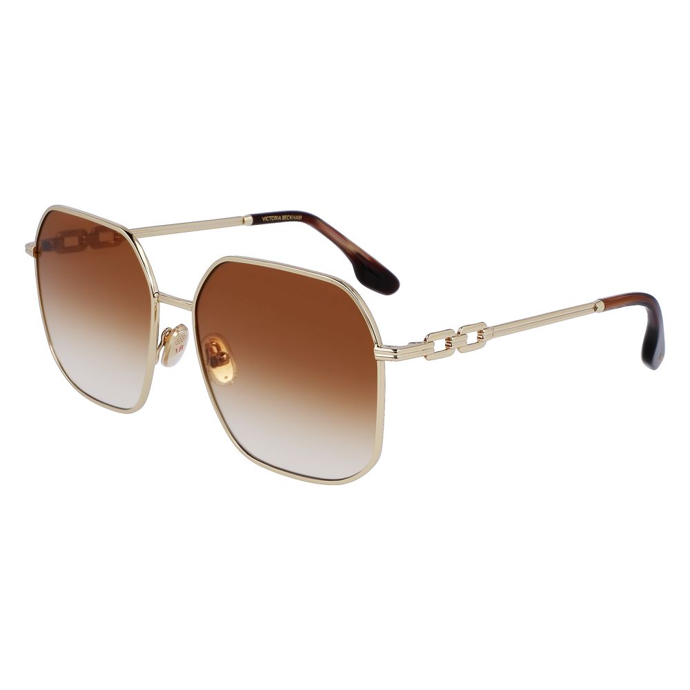 Victoria Beckham Sonnenbrille aus Goldmetall