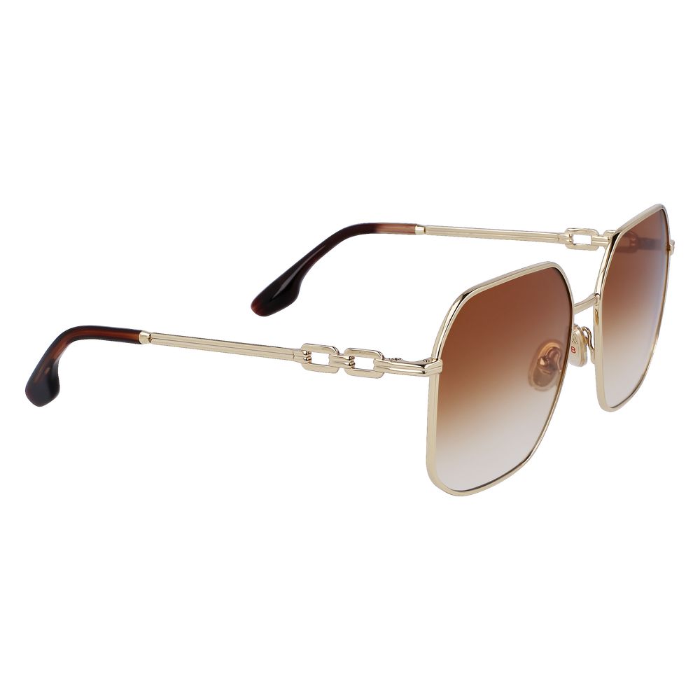Victoria Beckham Sonnenbrille aus Goldmetall