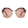 Andy Wolf Braune Sonnenbrille aus Metall