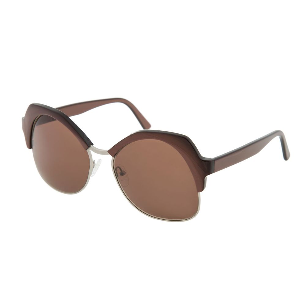 Andy Wolf Braune Sonnenbrille aus Metall