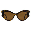 Andy Wolf Braune Sonnenbrille aus Acetat