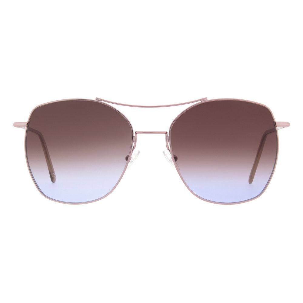 Andy Wolf Braune Sonnenbrille aus Metall