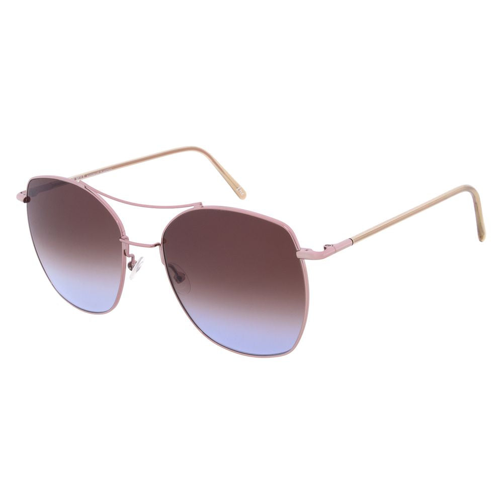 Andy Wolf Braune Sonnenbrille aus Metall