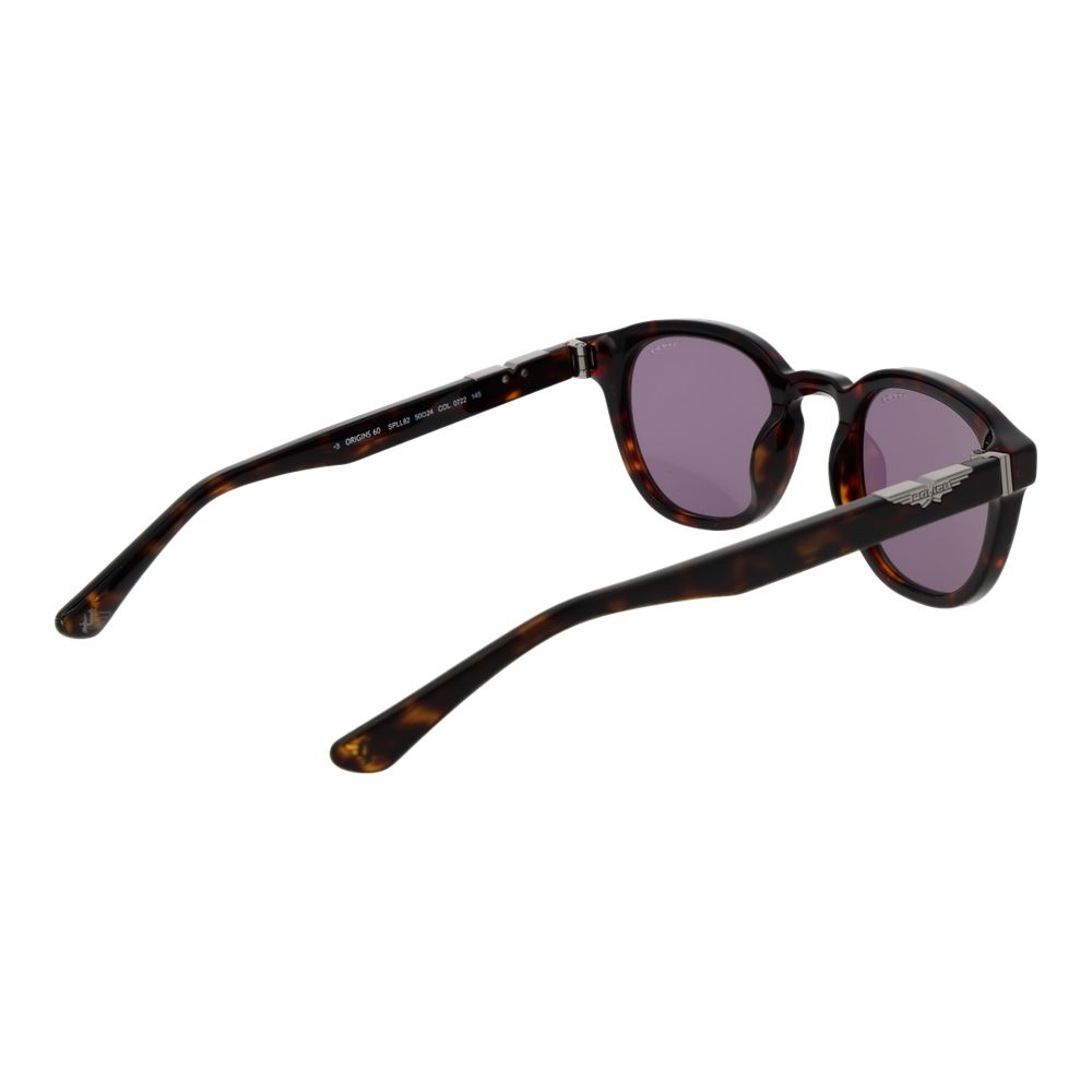 Police Sonnenbrille aus braunem Celluloseacetat