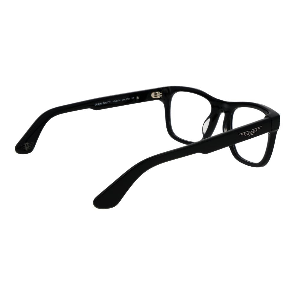 Police Brille mit schwarzen Cellulose-Acetat-Gestellen