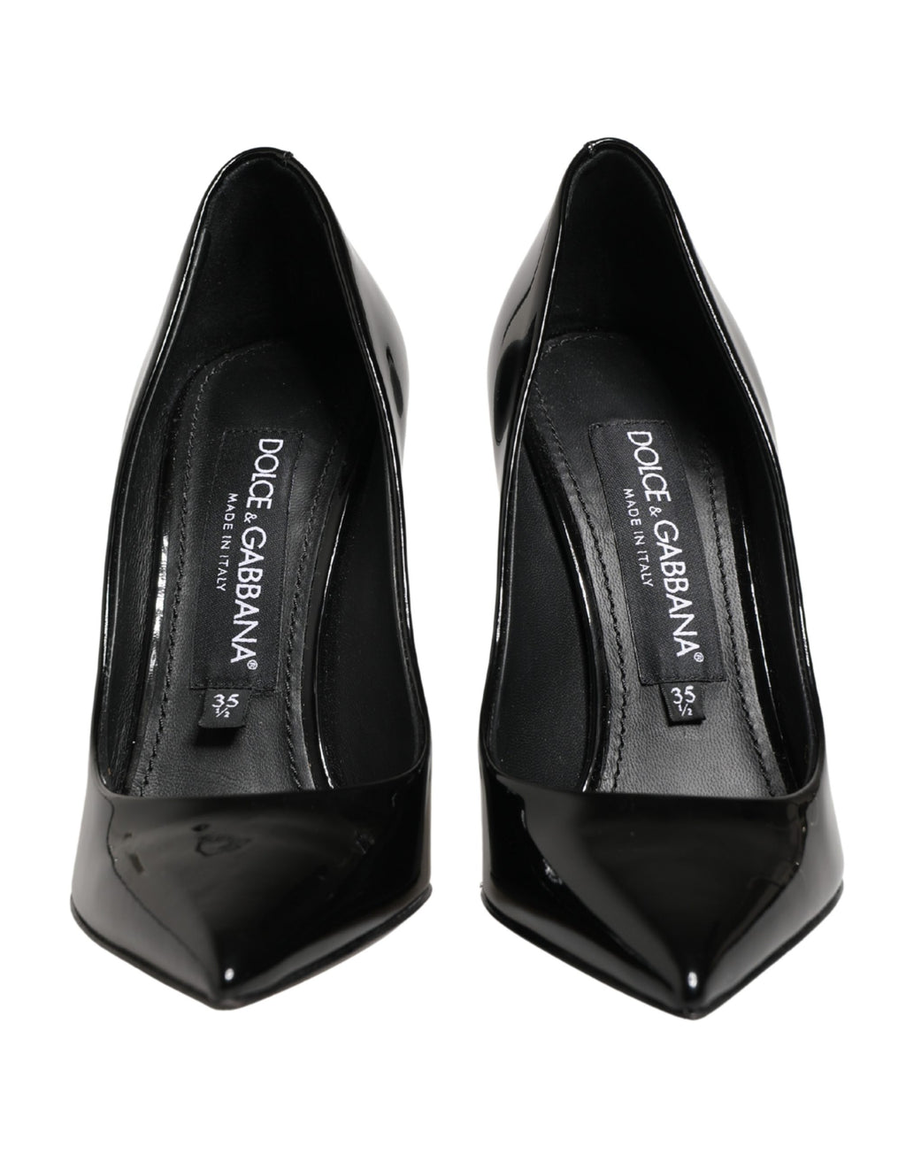 Dolce & Gabbana Schwarz Kalbsleder Stiletto Heels Pumps Schuhe