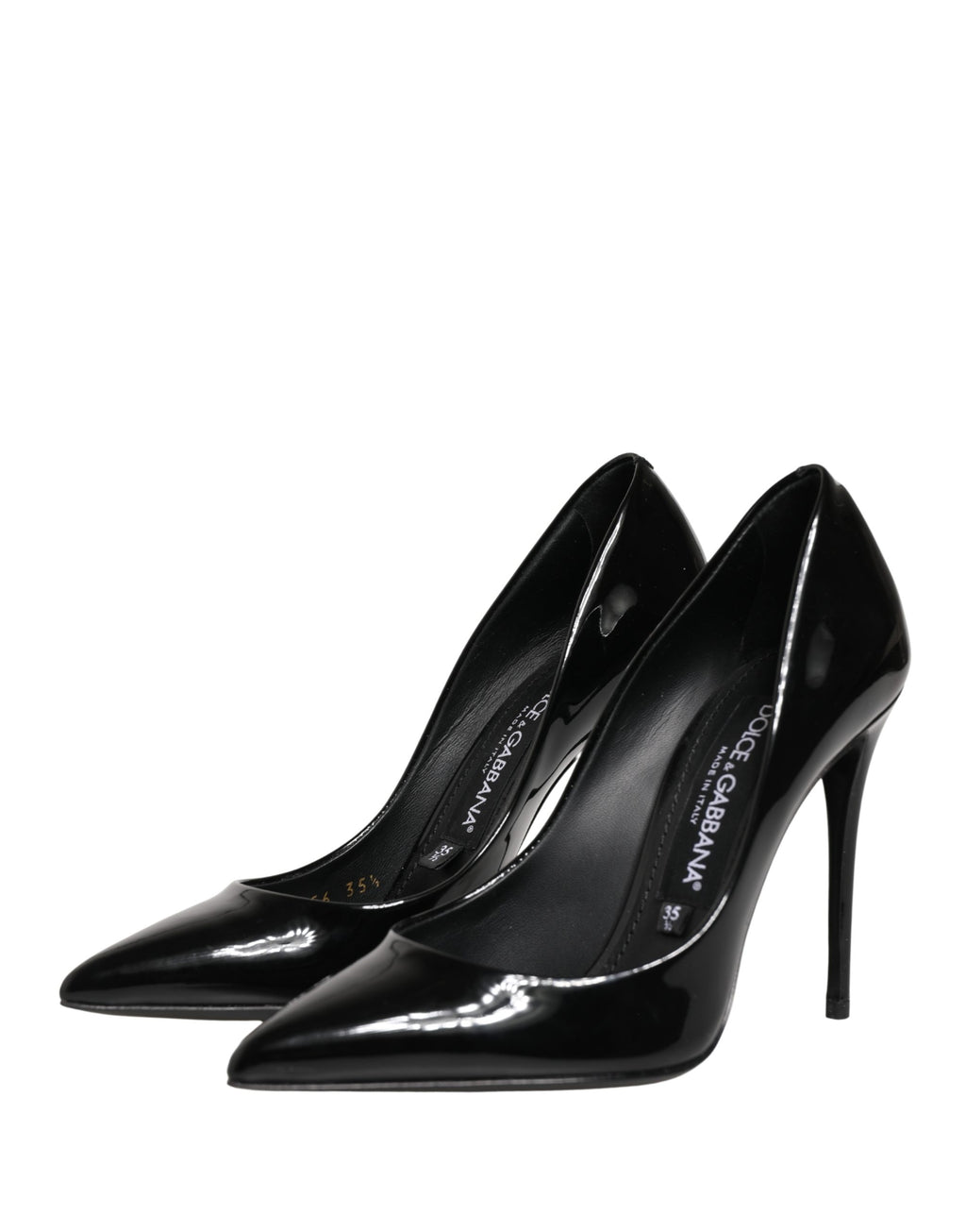 Dolce & Gabbana Schwarz Kalbsleder Stiletto Heels Pumps Schuhe