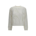 Max Mara Weißes Baumwoll-Sweatshirt
