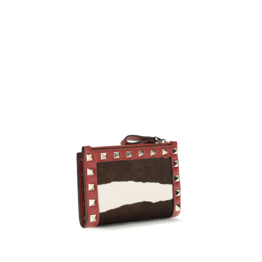 Valentino Garavani Multicolor Calf Leather Bos Taurus Geldbörse