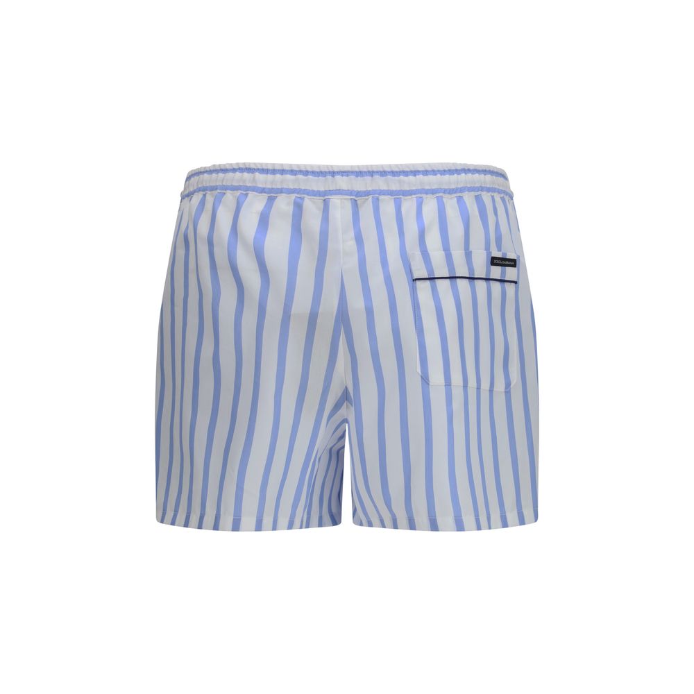 Dolce & Gabbana Blaue Baumwoll-Bermudashorts