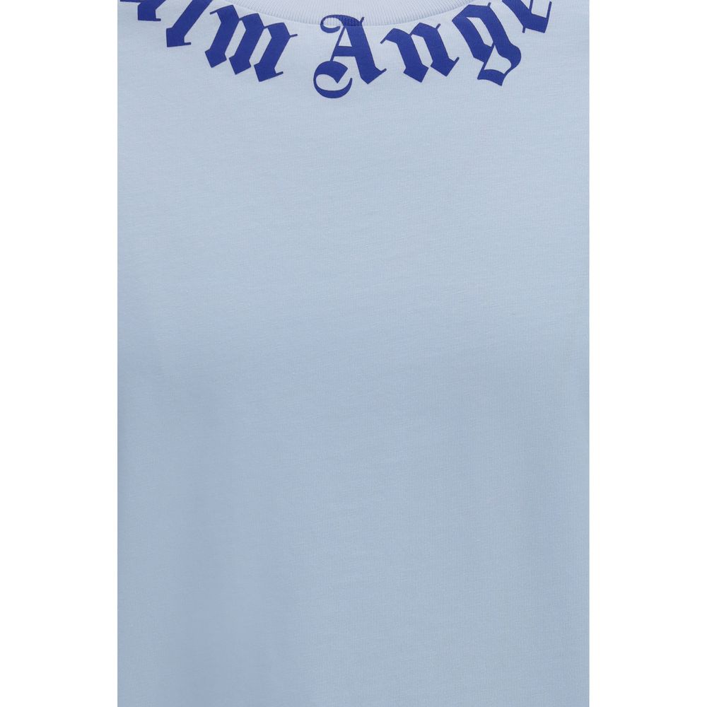 Palm Angels Blaues Baumwoll-T-Shirt