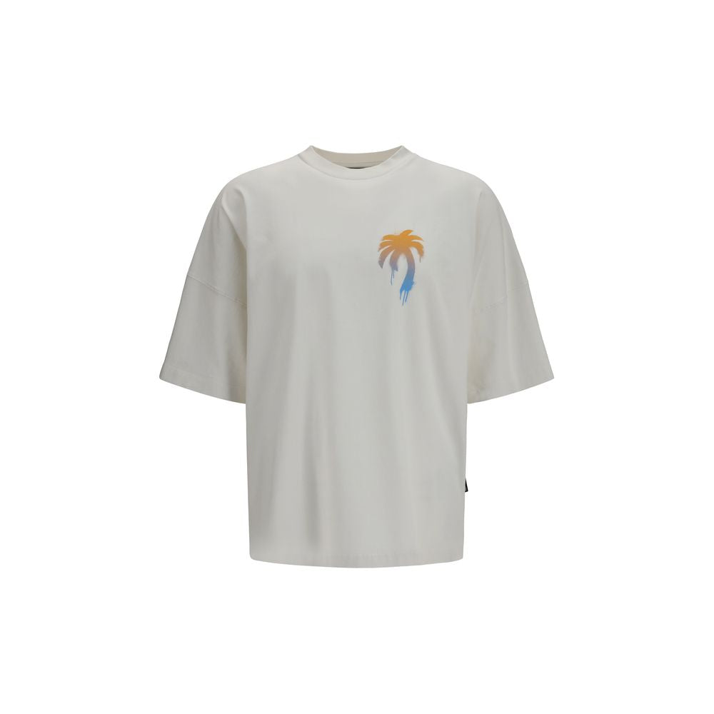 Palm Angels Weißes Baumwoll-T-Shirt