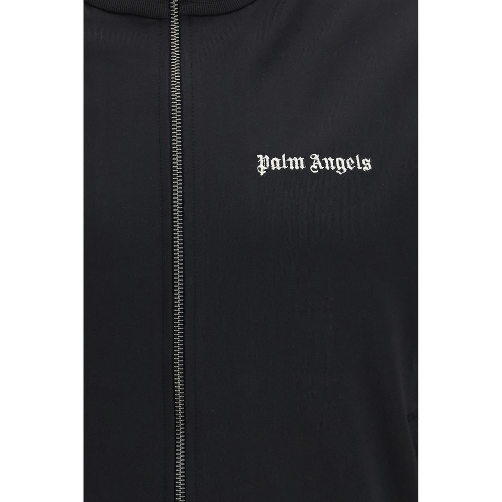 Palm Angels Schwarze Shell-Jacke aus Polyester