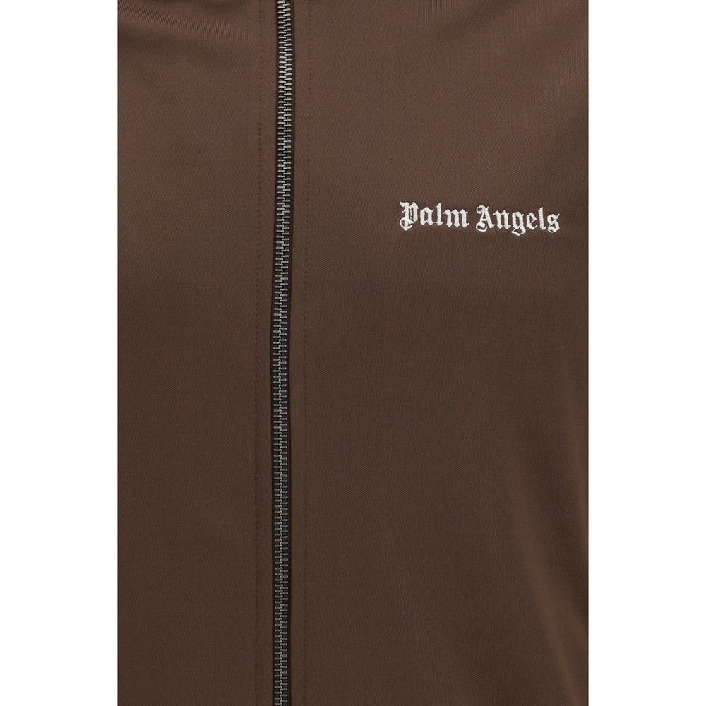 Palm Angels Braune Shell-Jacke aus Polyester