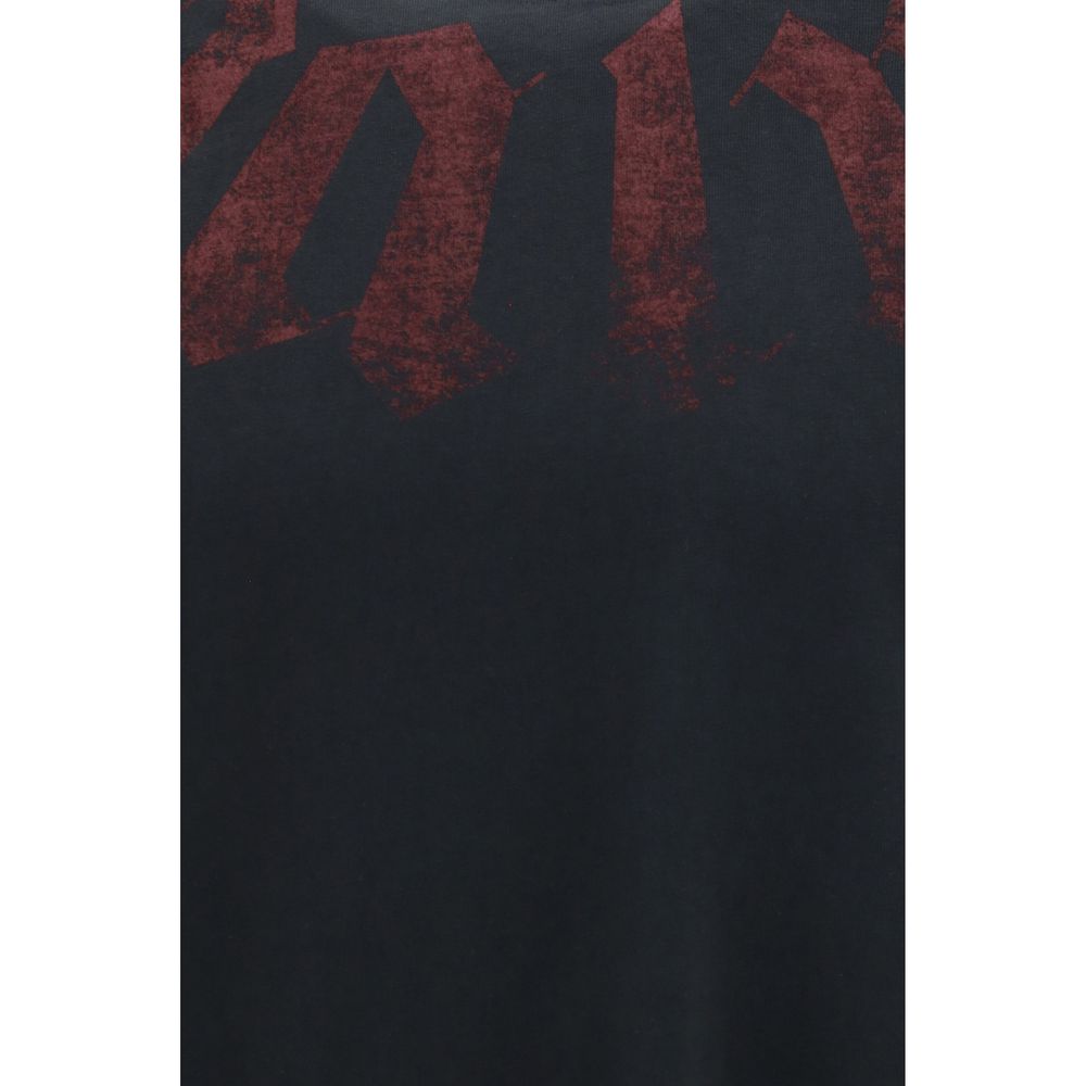 Palm Angels Schwarzes Baumwoll-T-Shirt