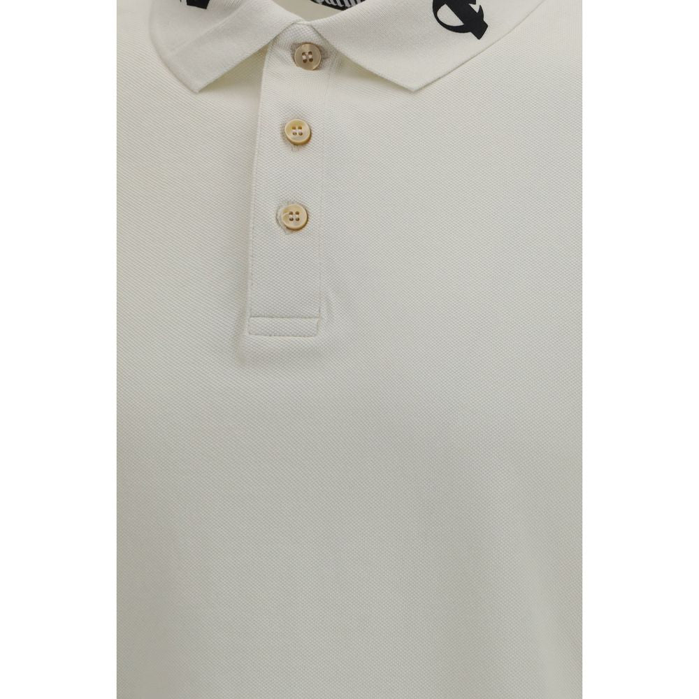 Palm Angels Weißes Poloshirt aus Baumwolle
