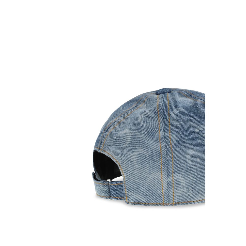 Marine Serre Blaue Baumwollkappe (Baseball Cap)
