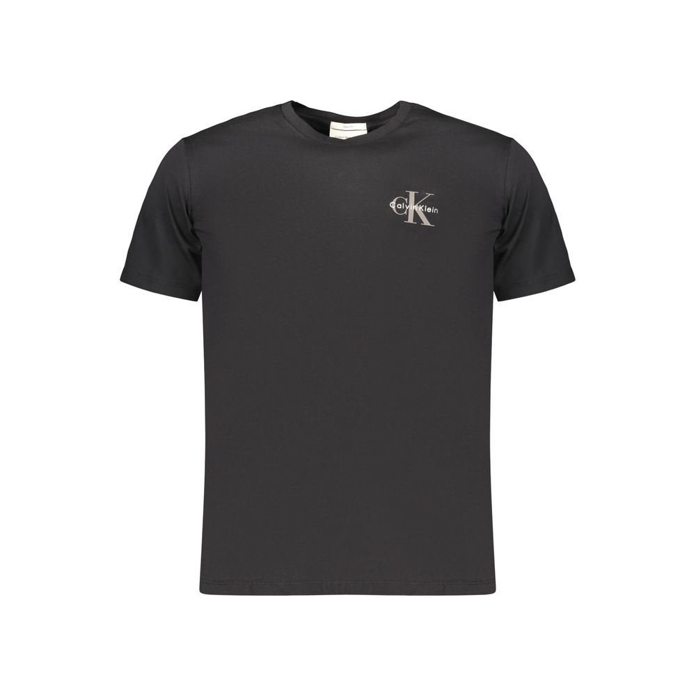 Calvin Klein Schwarzes Baumwoll-T-Shirt für Herren
